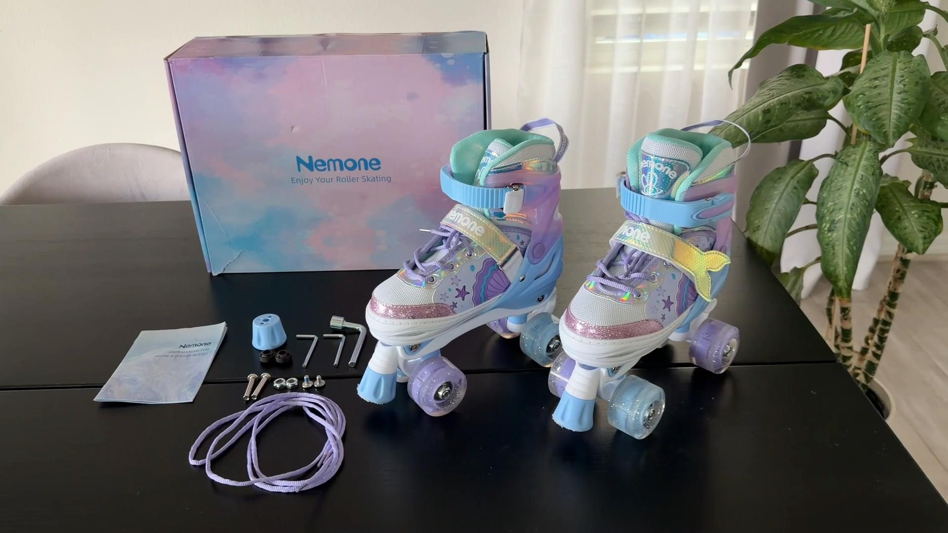 Amazon.com : NEMONE Mermaid 4 Size Adjustable Light up Roller